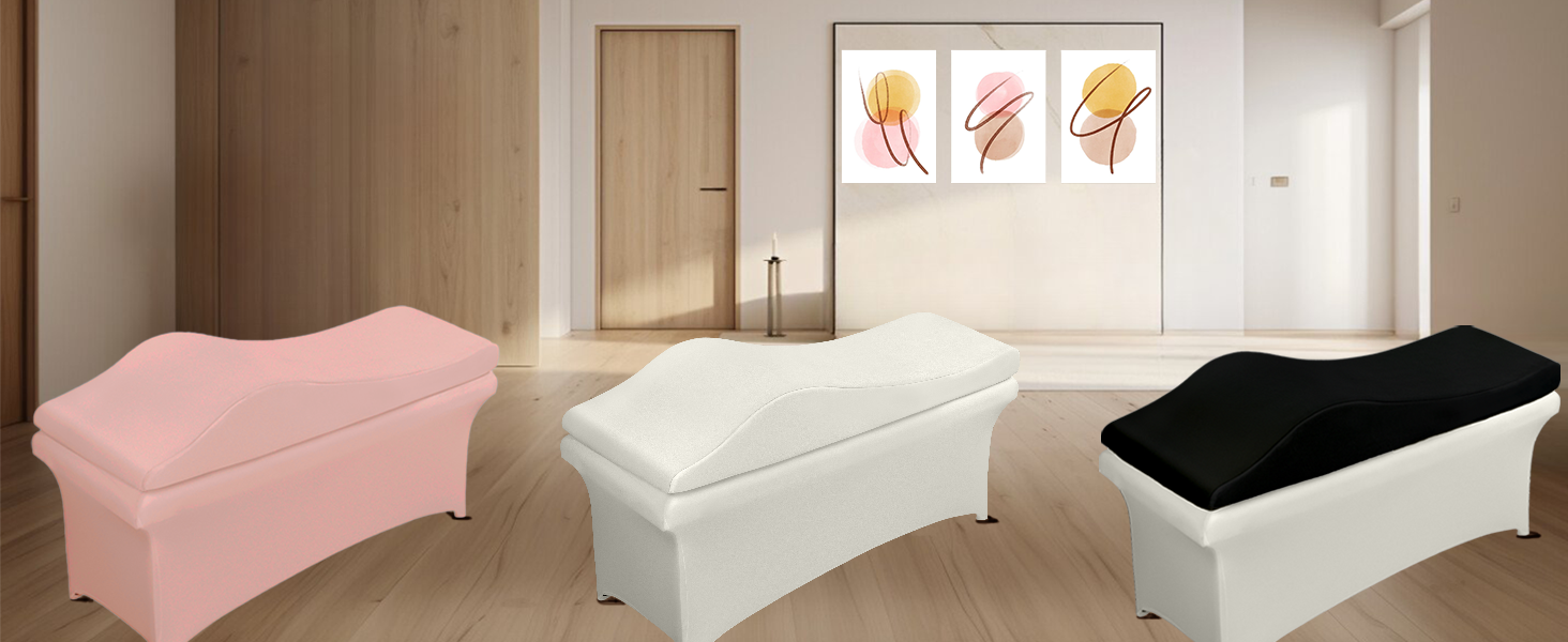 Ergonomic Lash Bed Topper Massage Table Pad 30D Foam Esthetician Bed Mattress Topper for Lash Tech